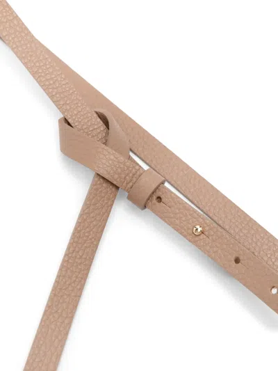 Lorena Antoniazzi Leather Belt In 褐色