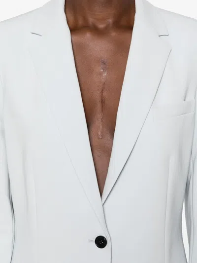 Theory Staple Blazer In Admiral Crepe In 蓝色