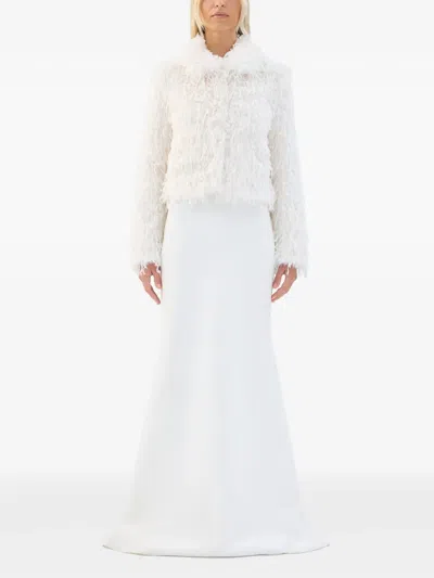 Unreal Fur Swan Lake Jacket In 白色