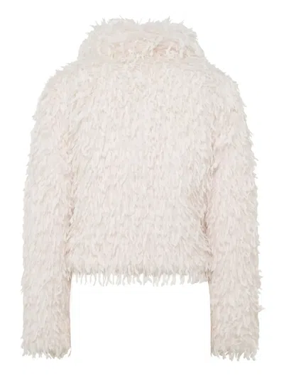 Unreal Fur Swan Lake Jacket In 白色
