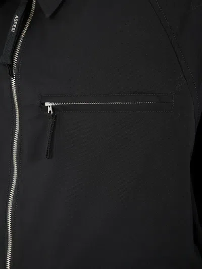 Aspesi Giubbotto Taharu In Twill Di Tessuto Tecnico - Nero In 黑色