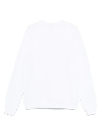 Msgm Logo-print Sweatshirt In 白色