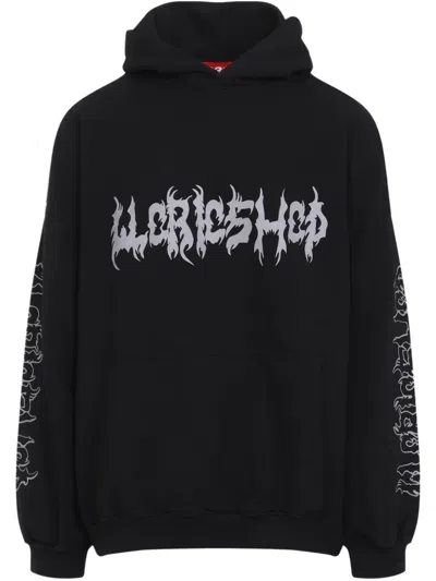 032c Faithless Oversized Hoodie In 黑色