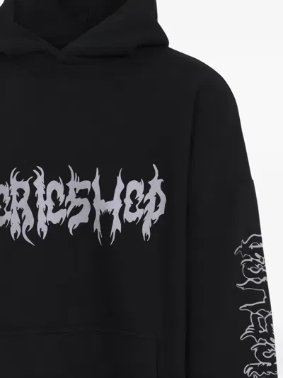 032c Faithless Oversized Hoodie In 黑色