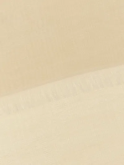 Max Mara Scarf Wool Blend Monogram Pattern In 中性色