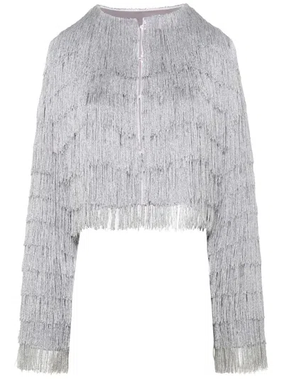 Unreal Fur Copacabana Jacket In 银色