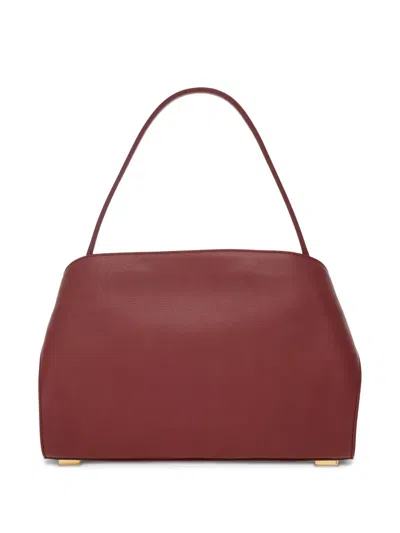 Ferragamo Women's Hug Soft Leather Shoulder Bag In Red
