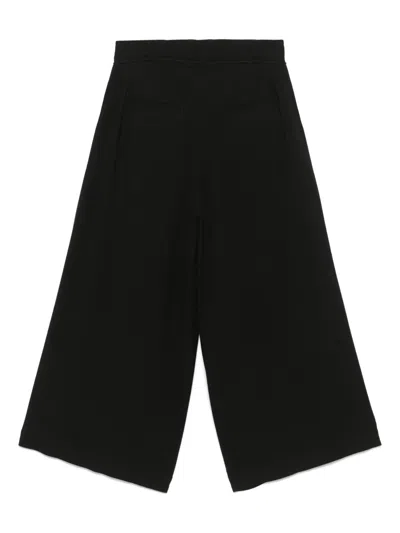 Isabel Benenato Wide-leg Trousers In Black