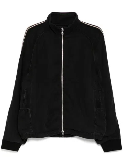 Croquis Zip-up Denim Jacket In Black