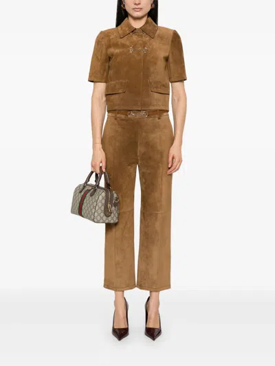 马衔扣细节长裤