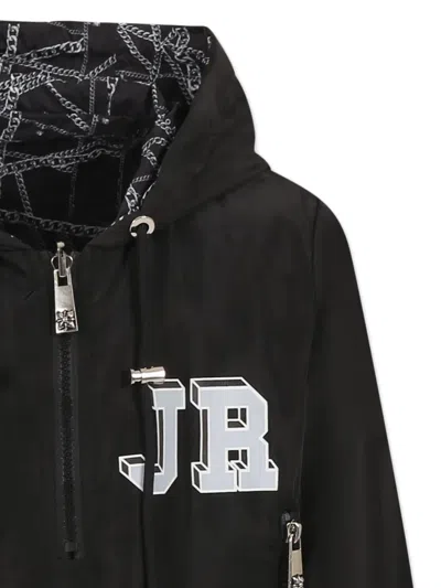 John Richmond Junior Logo-print Jacket In Black