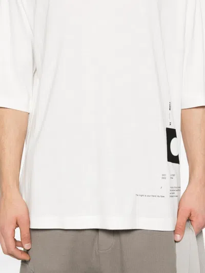 Thom Krom Printed Graphic T-shirt In White