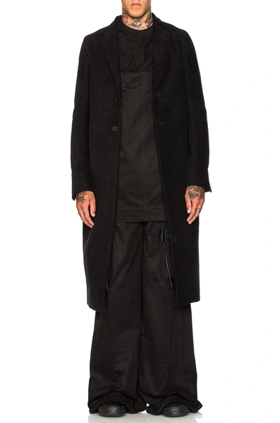 Rick Owens Moreau Coat In Black | ModeSens