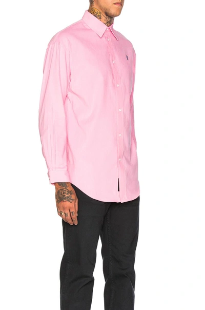 Shop Alexander Wang Corduroy Casual Shirt In Light Pink