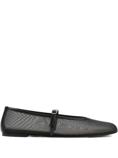 Stuart Weitzman Bareitall Ballet Flats In Schwarz