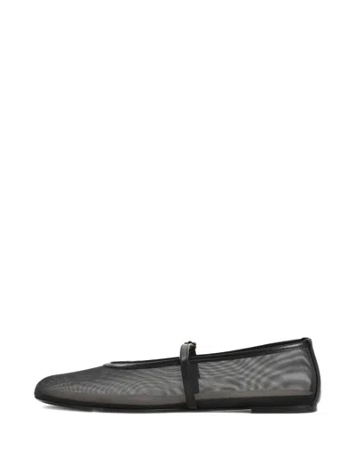 Stuart Weitzman Bareitall Ballet Flats In Schwarz