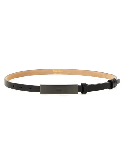Max Mara Belt "newplate15" In Black