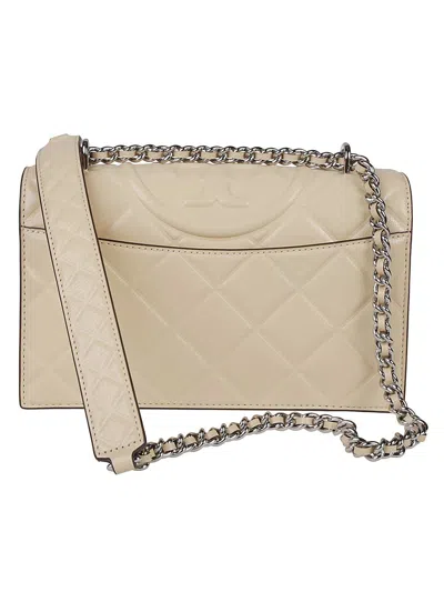 Tory Burch Small Fleming Convertible Shoulder Bag In Neutral