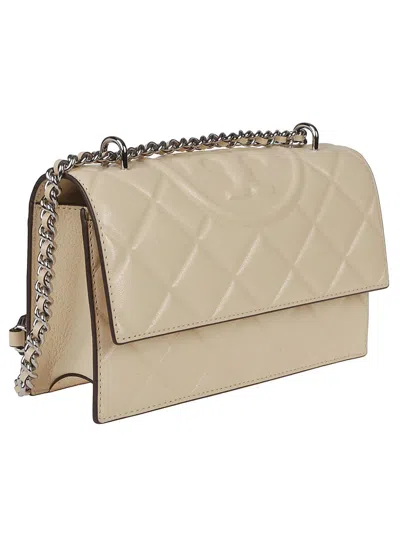 Tory Burch Small Fleming Convertible Shoulder Bag In Neutral