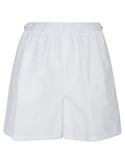 Max Mara Antiope Poplin Shorts In White