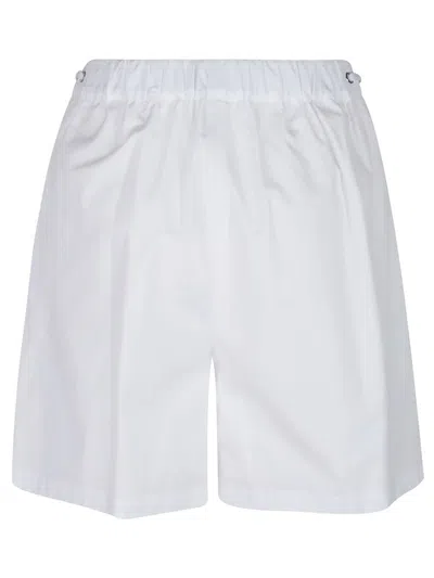 Max Mara Antiope Poplin Shorts In White