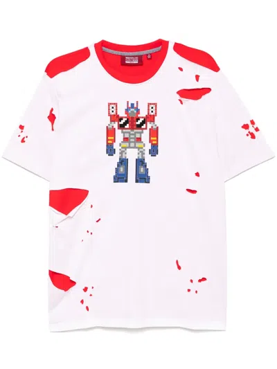 Mostly Heard Rarely Seen 8-bit Optimus T-shirt In White
