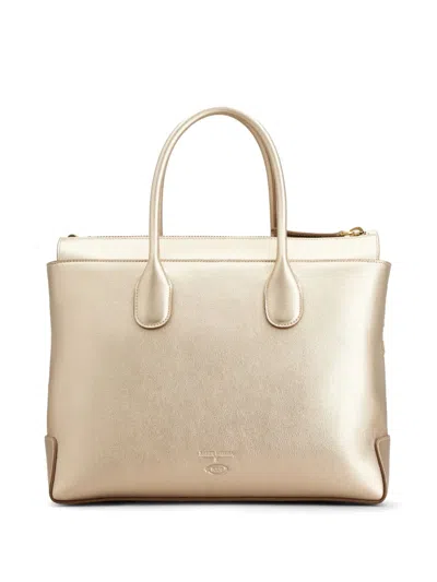 Tod's X Rahul Mishra Di Tote Bag In Neutrals