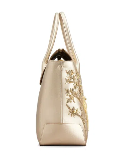 Tod's X Rahul Mishra Di Tote Bag In Neutrals