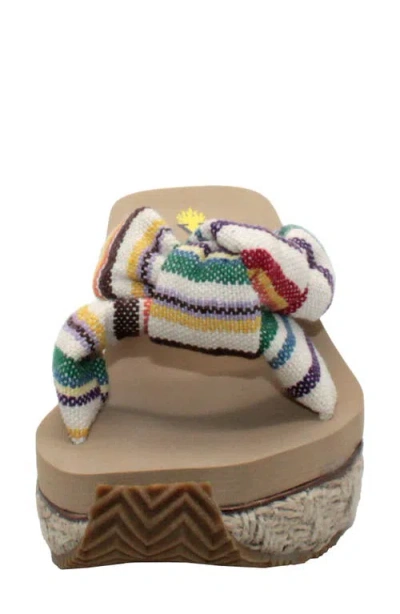 Volatile Sunridge Wedge Slide Sandal In Natural Multi