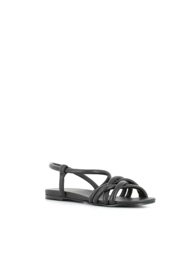 Del Carlo Strappy Flat Sandals In Multi