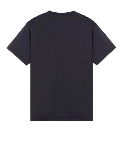 Stone Island Sage Green Cotton Jersey T-shirts In Black