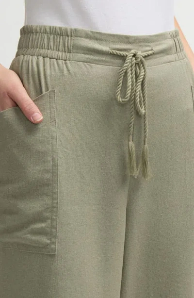 Nvlt Wide Leg Pants In Sage