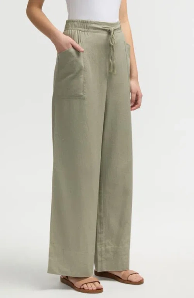 Nvlt Wide Leg Pants In Sage