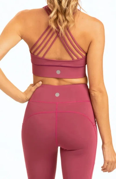 Threads 4 Thought Malana T-back Sports Bra In Nightshade