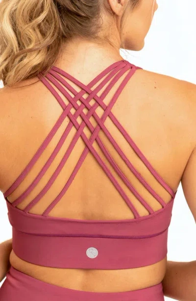 Threads 4 Thought Malana T-back Sports Bra In Nightshade
