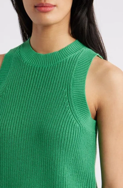 525 Demi Cotton Sweater Vest In Ivy Green