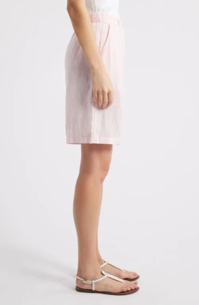 Caslonr Caslon(r) Easy Waist Linen Bermuda Shorts In Pink Balm