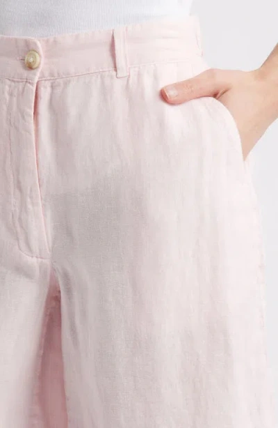 Caslonr Caslon(r) Easy Waist Linen Bermuda Shorts In Pink Balm