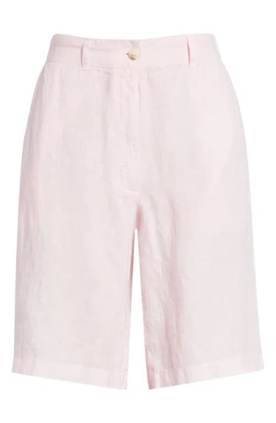 Caslonr Caslon(r) Easy Waist Linen Bermuda Shorts In Pink Balm
