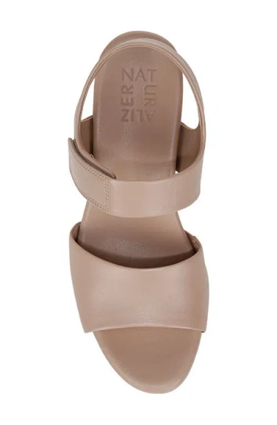 Naturalizer Women's Imani Open Round Toe Wedge Sandals In Vintage Mauve