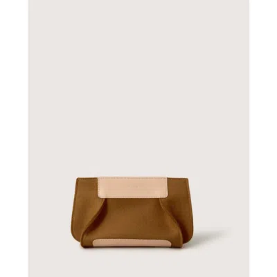 Graf & Lantz Graf Lantz Frankie Merino Wool Clutch In Honey