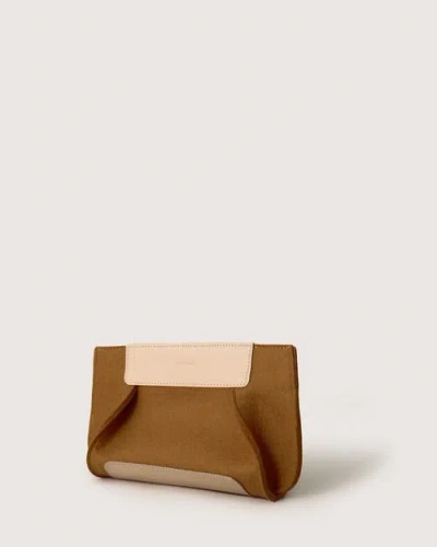 Graf & Lantz Graf Lantz Frankie Merino Wool Clutch In Honey