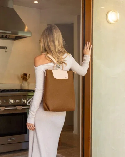 Graf & Lantz Graf Lantz Bedford Merino Wool Backpack In Honey