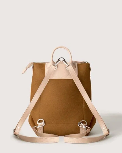 Graf & Lantz Graf Lantz Bedford Merino Wool Midi Backpack In Honey