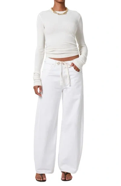 Citizen Of Humanity Brynn Wide Leg Organic Cotton Trouser Jeans In Tulip