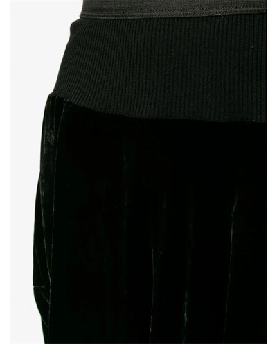 Shop Rick Owens Cotton Blend Velvet Knee-length Shorts
