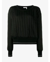 CHLOÉ Virgin Wool Blend Quilted Sweater