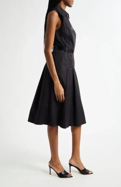 L'agence Kylo Poplin Shirt Dress In Black