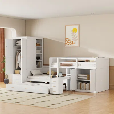 Streamdale Furniture Streamdale Twin Bunk Bed With Trundle And Storage