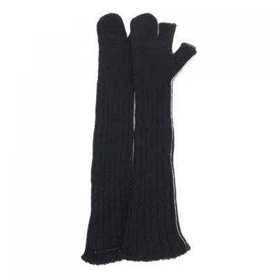 Pre-owned Mm6 Maison Margiela Warm Gloves () In Black